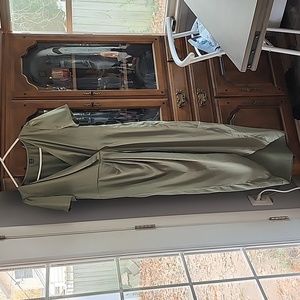 Short sleeve satin dress XL